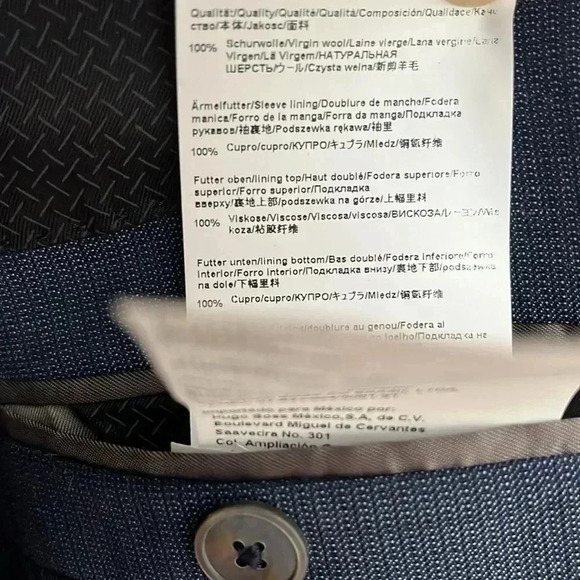 ❤️Host Pick❤️[US36R] Hugo Boss Mens Suit Blazer  Guabello VirginWool Woven Italy - Picture 11 of 12